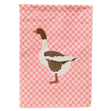Load image into Gallery viewer, Pomeranian Rogener Goose Pink Check Flag Canvas House Size BB7903CHF