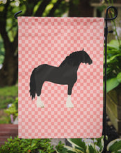 Load image into Gallery viewer, Pomeranian Rogener Goose Pink Check Garden Flag - Outdoor Decorative Yard Flag