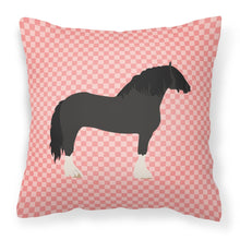 Load image into Gallery viewer, Pomeranian Rogener Goose Pink Check Fabric Decorative Pillow BB7904PW1818