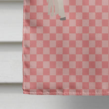 Load image into Gallery viewer, Paso Fino Horse Pink Check Flag Canvas House Size BB7905CHF
