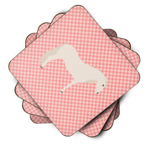 Load image into Gallery viewer, Paso Fino Horse Pink Check Foam Coaster  BB7905FC