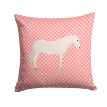 Load image into Gallery viewer, Paso Fino Horse Pink Check Throw Pillow - 14x14 Decorative Pillow – Art for Your Home &amp; Patio BB7905PW1414