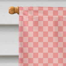 Load image into Gallery viewer, Percheron Horse Pink Check Flag Canvas House Size BB7906CHF