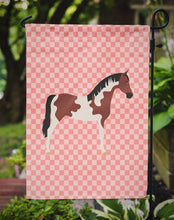Load image into Gallery viewer, Pinto Horse Pink Check Garden Flag - Outdoor Decorative Yard Flag