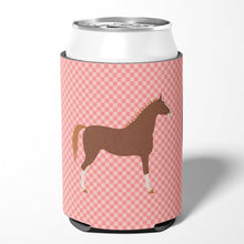 Load image into Gallery viewer, Hanoverian Horse Pink Check Can or Bottle Hugger BB7909CC