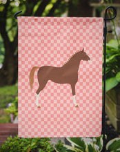 Load image into Gallery viewer, Hanoverian Horse Pink Check Garden Flag - Outdoor Decorative Yard Flag
