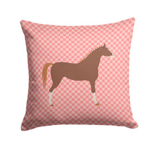 Load image into Gallery viewer, Hanoverian Horse Pink Check Throw Pillow - 14x14 Decorative Pillow – Art for Your Home &amp; Patio BB7909PW1414