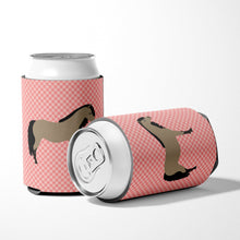 Load image into Gallery viewer, Welsh Pony Horse Pink Check Can or Bottle Hugger BB7910CC