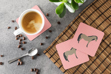 Load image into Gallery viewer, Welsh Pony Horse Pink Check Foam Coaster  BB7910FC