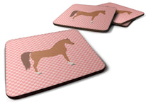 Load image into Gallery viewer, Arabian Horse Pink Check Foam Coaster  BB7911FC