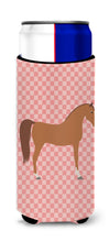 Load image into Gallery viewer, Arabian Horse Pink Check   Hugger for slim cans