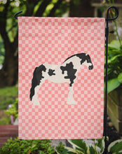 Load image into Gallery viewer, Cyldesdale Horse Pink Check Garden Flag - Outdoor Decorative Yard Flag