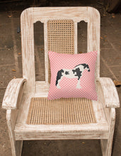 Load image into Gallery viewer, Cyldesdale Horse Pink Check Fabric Decorative Pillow BB7912PW1818