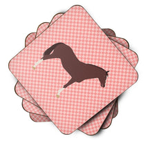 Load image into Gallery viewer, English Thoroughbred Horse Pink Check Foam Coaster  BB7913FC