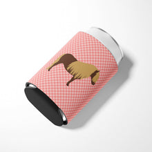 Load image into Gallery viewer, Shetland Pony Horse Pink Check Can or Bottle Hugger BB7914CC