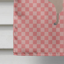 Load image into Gallery viewer, Llama Pink Check Flag Canvas House Size BB7916CHF