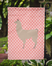 Load image into Gallery viewer, Llama Pink Check Garden Flag - Outdoor Decorative Yard Flag