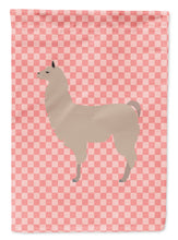 Load image into Gallery viewer, Llama Pink Check Garden Flag - Outdoor Decorative Yard Flag