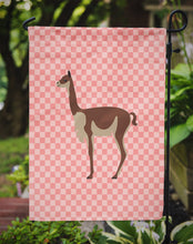 Load image into Gallery viewer, Vicugna or Vicuna Pink Check Garden Flag - Outdoor Decorative Yard Flag