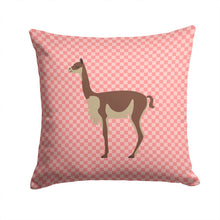 Load image into Gallery viewer, Vicugna or Vicuna Pink Check Throw Pillow - 14x14 Decorative Pillow – Art for Your Home &amp; Patio BB7917PW1414