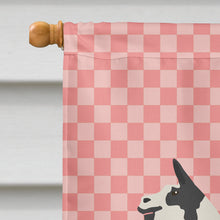 Load image into Gallery viewer, Llama Q' Ara Pink Check Flag Canvas House Size BB7918CHF