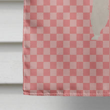 Load image into Gallery viewer, Alpaca Pink Check Flag Canvas House Size BB7919CHF