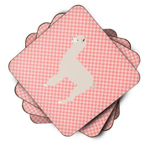 Load image into Gallery viewer, Alpaca Pink Check Foam Coaster  BB7919FC