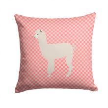 Load image into Gallery viewer, Alpaca Pink Check Throw Pillow - 14x14 Decorative Pillow – Art for Your Home &amp; Patio BB7919PW1414