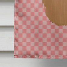 Load image into Gallery viewer, Alpaca Suri Pink Check Flag Canvas House Size BB7920CHF