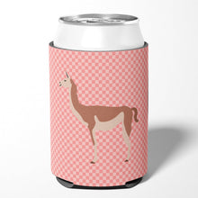 Load image into Gallery viewer, Guanaco Pink Check Can or Bottle Hugger BB7921CC