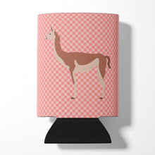 Load image into Gallery viewer, Guanaco Pink Check Can or Bottle Hugger BB7921CC