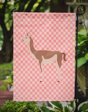 Load image into Gallery viewer, Guanaco Pink Check Garden Flag - Outdoor Decorative Yard Flag