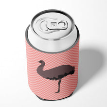 Load image into Gallery viewer, Emu Pink Check Can or Bottle Hugger BB7922CC