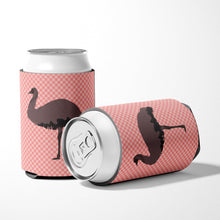 Load image into Gallery viewer, Emu Pink Check Can or Bottle Hugger BB7922CC
