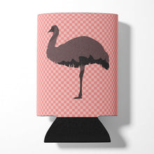 Load image into Gallery viewer, Emu Pink Check Can or Bottle Hugger BB7922CC
