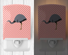 Load image into Gallery viewer, Rhea  Pink Check Ceramic Night Light BB7923CNL