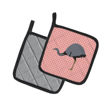 Load image into Gallery viewer, Rhea  Pink Check Pot Holders - Set of 2 - Heat-Resistant Kitchen Essentials BB7923PTHD