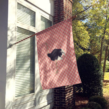 Load image into Gallery viewer, Common Ostrich Pink Check Flag Canvas House Size BB7924CHF