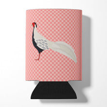 Load image into Gallery viewer, Silver Pheasant Pink Check Can or Bottle Hugger BB7929CC