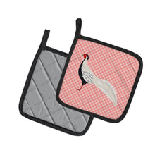 Load image into Gallery viewer, Silver Pheasant Pink Check Pot Holders - Set of 2 - Heat-Resistant Kitchen Essentials BB7929PTHD
