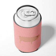 Load image into Gallery viewer, American Landrace Pig Pink Check Can or Bottle Hugger BB7932CC