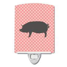 Load image into Gallery viewer, Berkshire Pig Pink Check Ceramic Night Light BB7933CNL