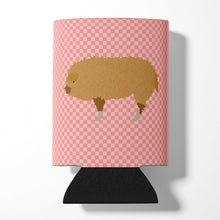 Load image into Gallery viewer, Hungarian Mangalica Pig Pink Check Can or Bottle Hugger BB7934CC
