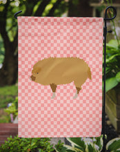 Load image into Gallery viewer, Hungarian Mangalica Pig Pink Check Garden Flag - Outdoor Decorative Yard Flag