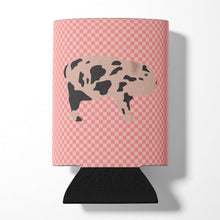 Load image into Gallery viewer, Mini Miniature Pig Pink Check Can or Bottle Hugger BB7935CC