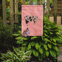 Load image into Gallery viewer, Mini Miniature Pig Pink Check Garden Flag - Outdoor Decorative Yard Flag
