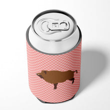 Load image into Gallery viewer, Wild Boar Pig Pink Check Can or Bottle Hugger BB7936CC