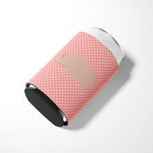 Load image into Gallery viewer, Welsh Pig Pink Check Can or Bottle Hugger BB7937CC