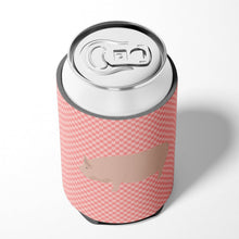 Load image into Gallery viewer, Welsh Pig Pink Check Can or Bottle Hugger BB7937CC