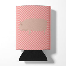Load image into Gallery viewer, Welsh Pig Pink Check Can or Bottle Hugger BB7937CC